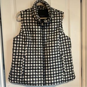 Talbots Women's Gingham Puffer Vest
